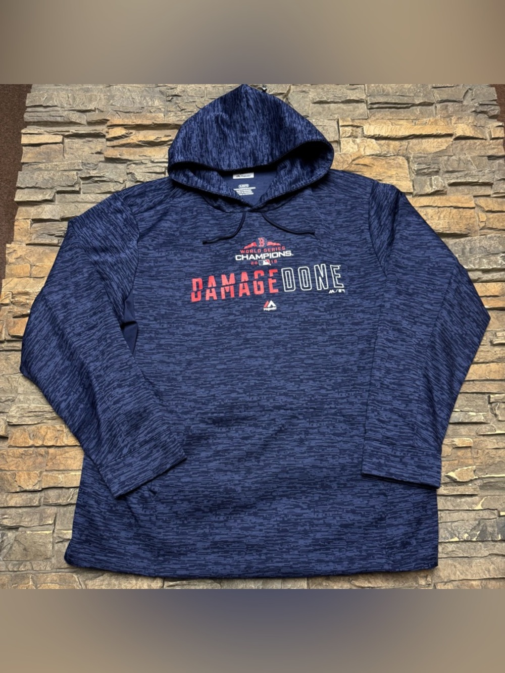 Boston Red Sox Hoodie Sweatshirt Mens XL 2018 World Series Champions Pullover